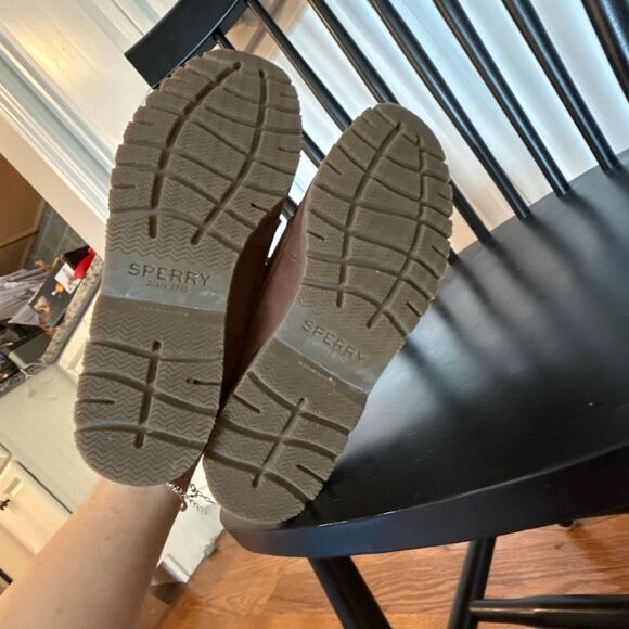 Sperry Men’s brown leather boat shoes size 8.5 - Picture 6 of 10